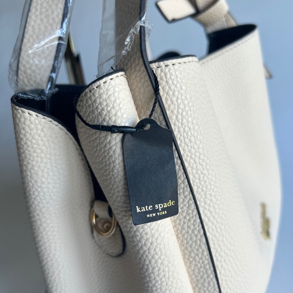 New Kate Spade Light Pink Faux Pebble Leather Small Tote - Picture 5 of 13